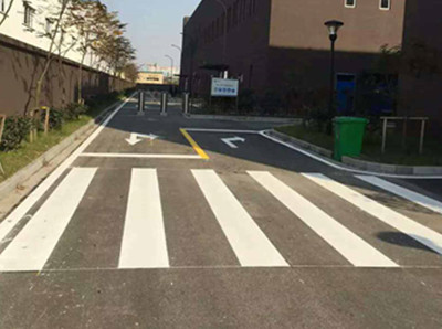 海安化工厂区划线